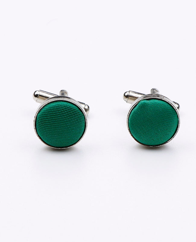 Boutons de Manchette Vert n°3 en Polyester | Anatole - Unipap's