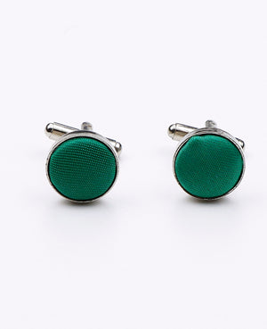 Boutons de Manchette Vert n°3 en Polyester | Anatole - Unipap's
