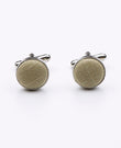 Boutons de Manchette Vert n°3 en Coton | Oscar - Unipap's