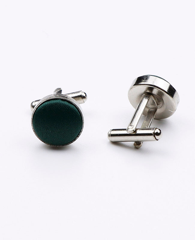 Boutons de Manchette Vert n°4 en Polyester | Anatole - Unipap's