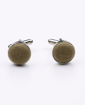 Boutons de Manchette Vert n°4 en Coton | Oscar - Unipap's
