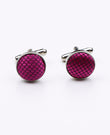 Boutons de Manchette Violet n°1 en Polyester | Martin - Unipap's