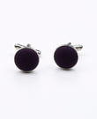 Boutons de Manchette Violet n°2 en Polyester | Octave - Unipap's