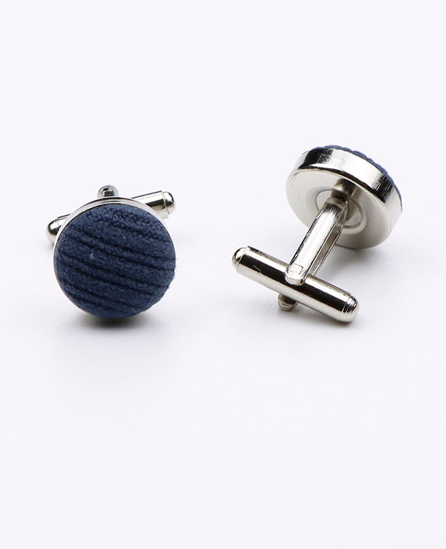 Boutons de Manchette Bleus n°1 en Velours | Marius - Unipap's