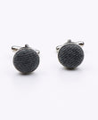 Boutons de Manchette Gris n°2 en Effet Velours | Simon - Unipap's