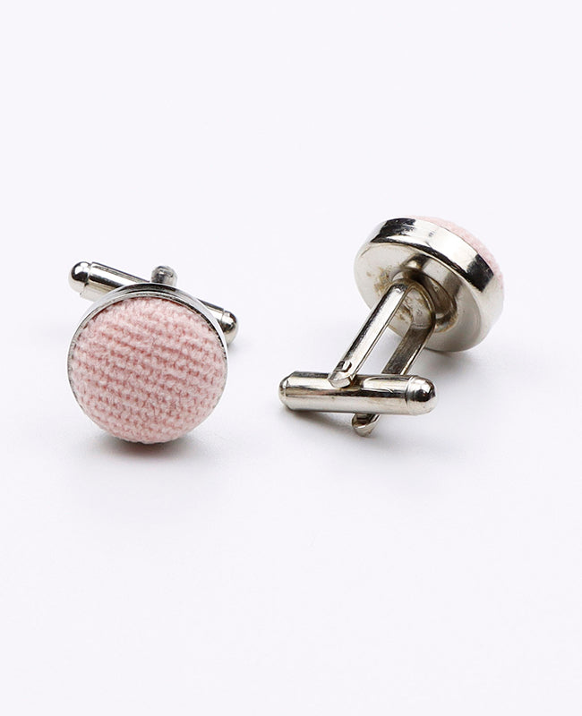 Boutons de Manchette Rose n°1 en Effet Velours | Simon - Unipap's