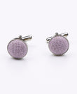 Boutons de Manchette Violet n°1 en Effet Velours | Simon - Unipap's
