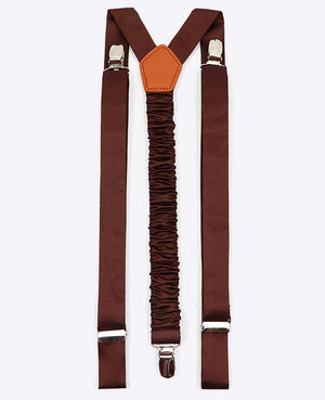 Bretelles Homme Marron en Polyester «Ernest»