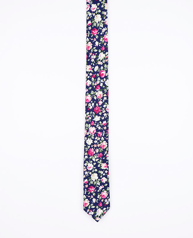 Cravate Liberty Bleu n°1 Homme en Coton | Charles - Unipap's