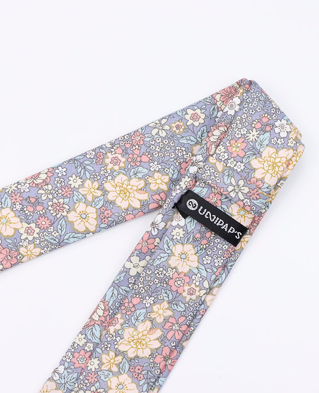Cravate Liberty Gris n°2 Homme en Coton | Gaspard - Unipap's