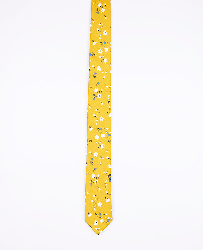 Cravate Liberty Blanc n°3 Homme en Coton | Gaspard - Unipap's