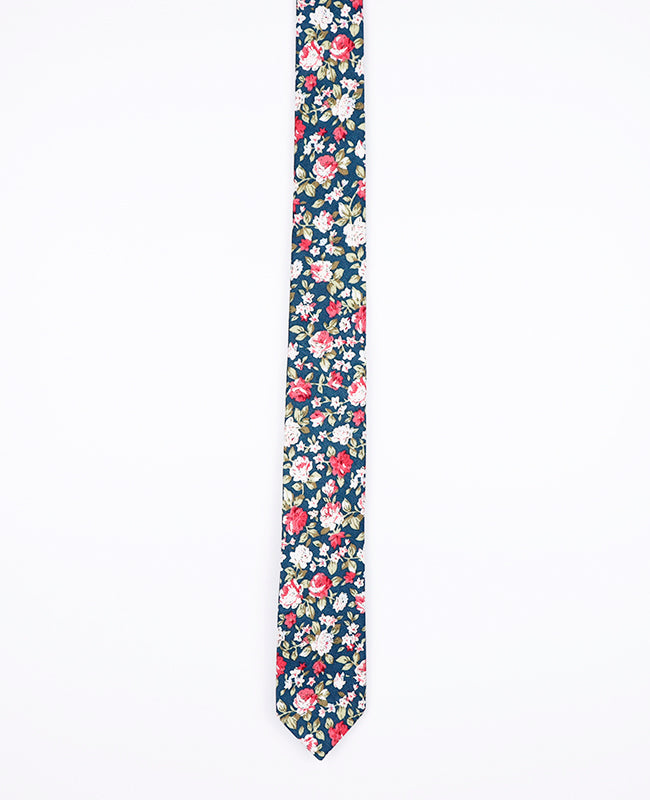 Cravate Liberty Vert n°1 Homme en Coton | Charles - Unipap's