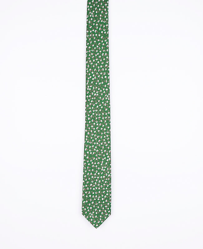 Cravate Liberty Vert n°1 Homme en Coton | Gaspard - Unipap's