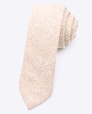 Cravate Beige n°2 Homme en Laine | Claude - Unipap's