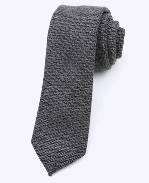 Cravate Gris n°10 Homme en Laine | Norbert - Unipap's