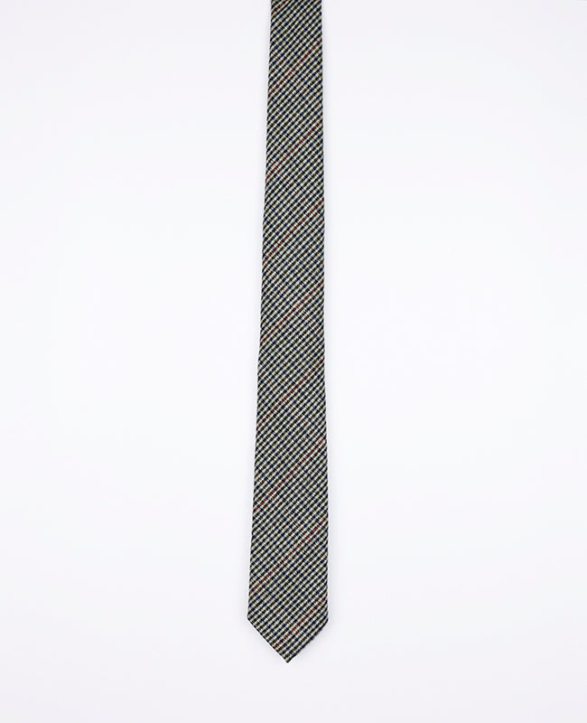 Cravate Tartan Gris n°9 Homme en Laine | Nobert - Unipap's