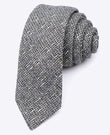 Cravate Tartan Gris n°8 Homme en Laine | Norbert - Unipap's
