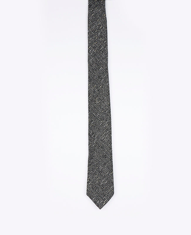 Cravate Tartan Gris n°8 Homme en Laine | Norbert - Unipap's