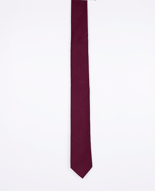 Cravate Rouge n°1 Homme en Lin | Basile - Unipap's