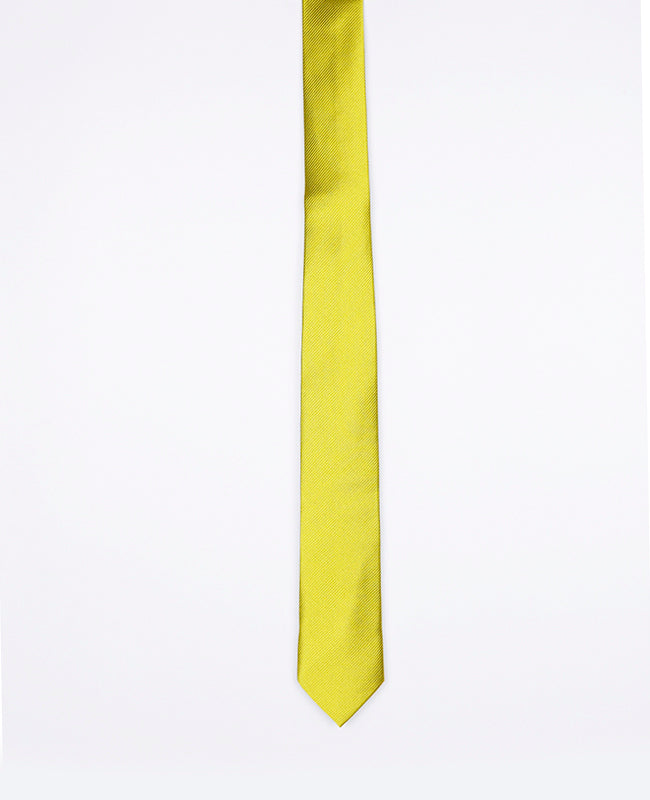 Cravate Jaune n°2 Homme en Polyester | Lucien - Unipap's