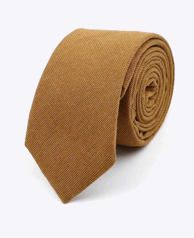 Cravate Marron Homme en Coton | Edgard | Unipap's