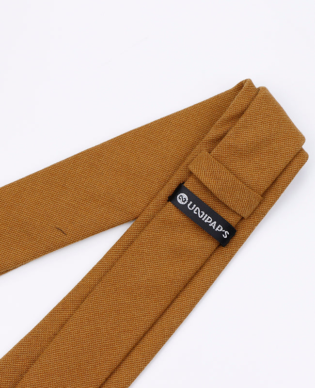 Cravate Marron Homme en Coton | Edgard | Unipap's