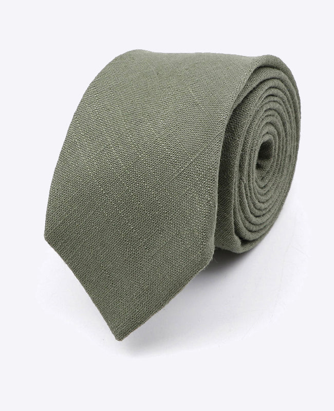Cravate Vert n°3 Homme en Coton | Edgard | Unipap's