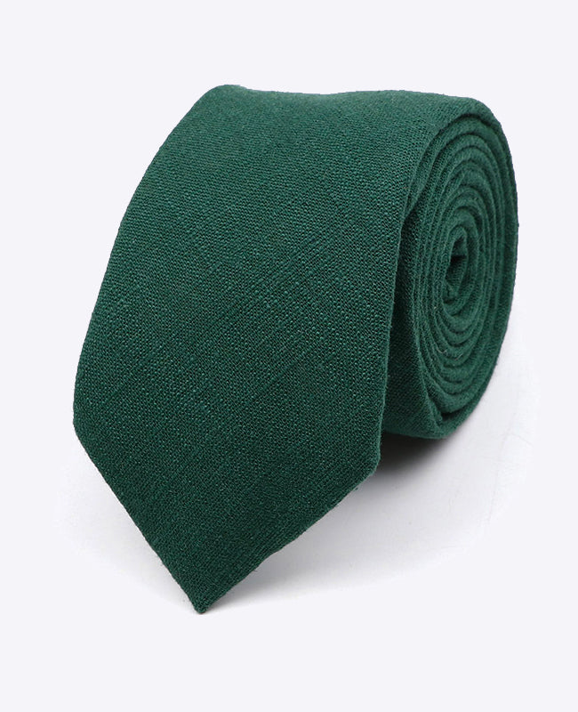 Cravate Vert n°4 Homme en Coton | Edgard | Unipap's