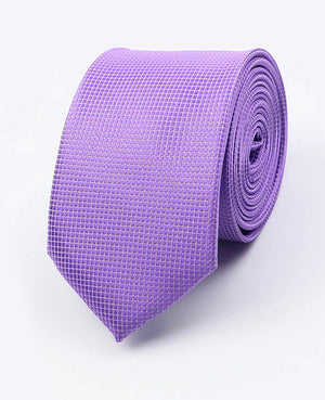 Cravate Violet n°4 Homme en Polyester | Martin - Unipap's