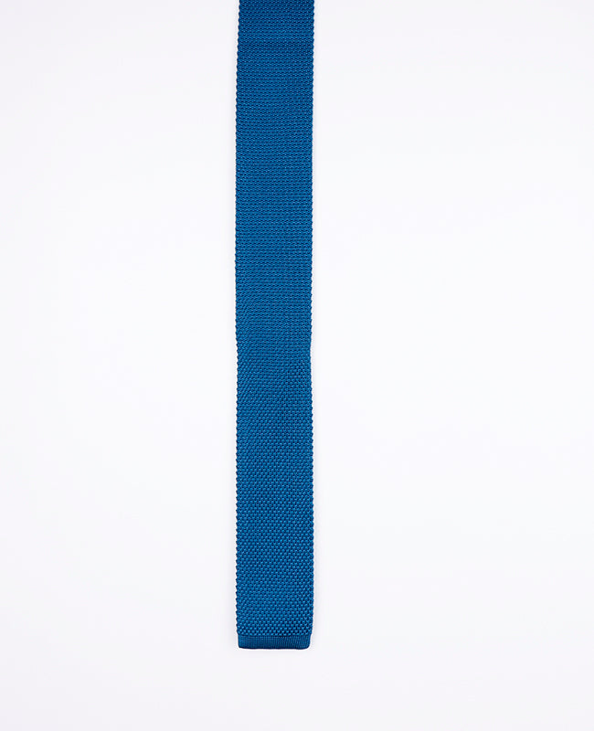 Cravate Bleu n°4 Homme en Tricot «Léon»