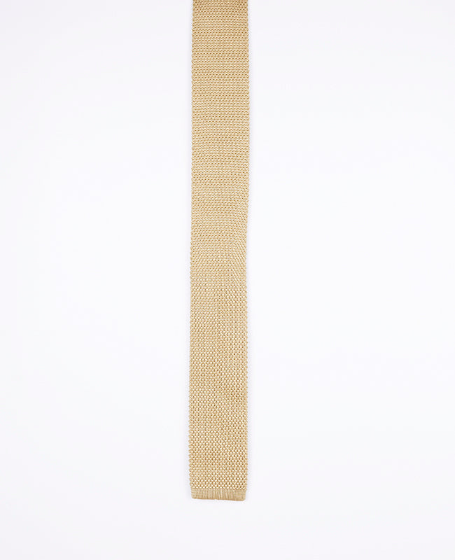 Cravate Doré Homme en Tricot «Léon»