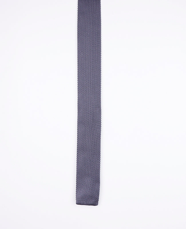 Cravate Gris Homme en Tricot «Léon»