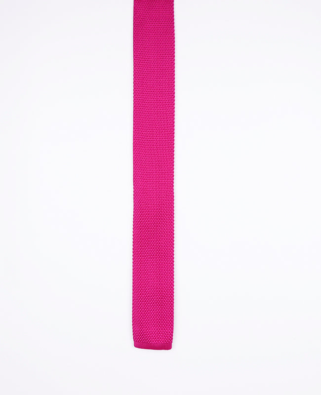 Cravate Rose n°1 Homme en Tricot «Léon»