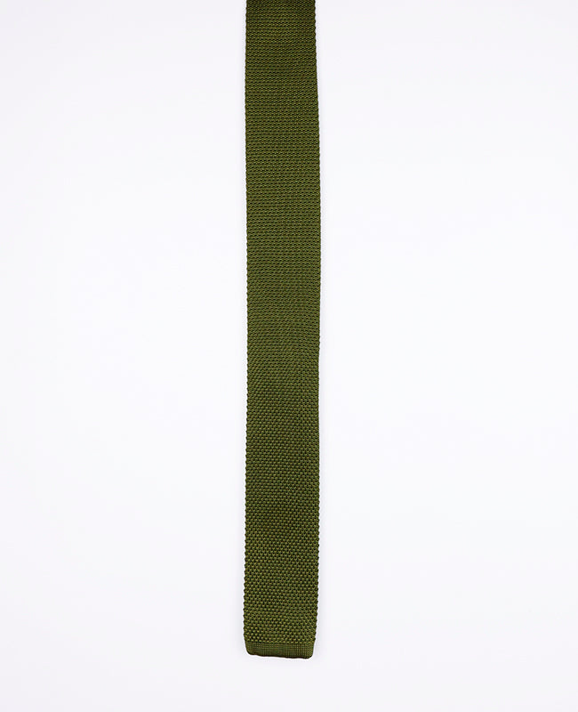Cravate Vert n°2 Homme en Tricot «Léon»
