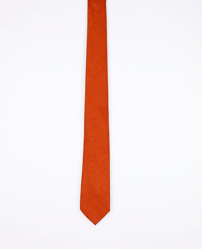 Cravate Orange n°1 Homme en Effet Velours | Simon - Unipap's