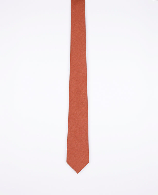 Cravate Orange n°3 Homme en Effet Velours | Simon - Unipap's