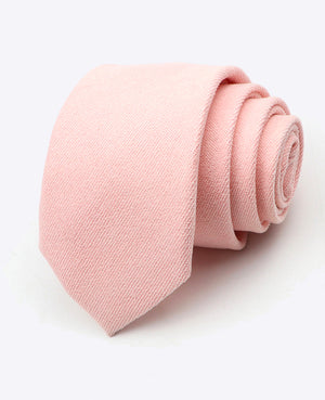 Cravate Rose n°1 Homme en Effet Velours «Simon»