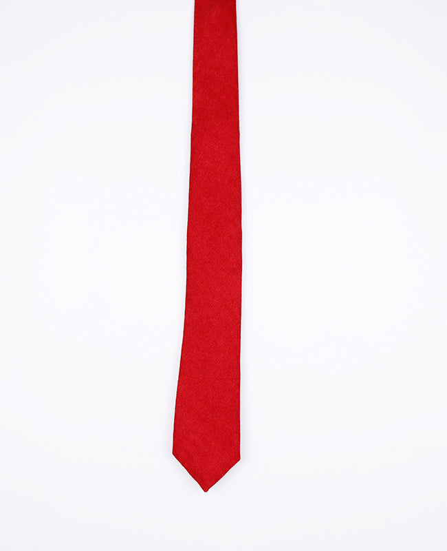 Cravate Rouge n°2 Homme en Effet Velours | Simon - Unipap's
