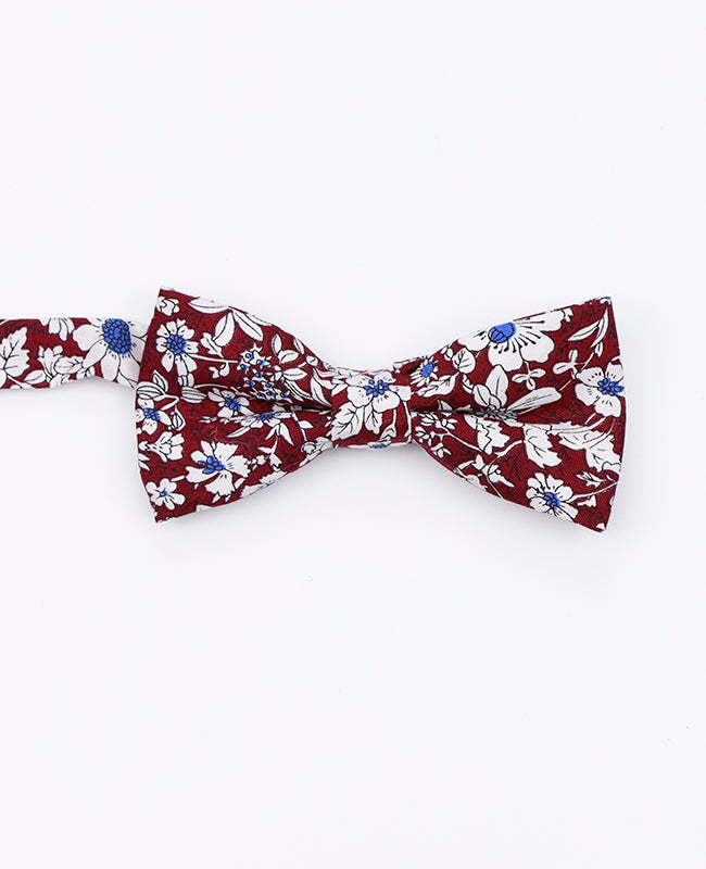 Noeud Papillon Liberty Rouge n°1 Enfant en Coton «Clovis»