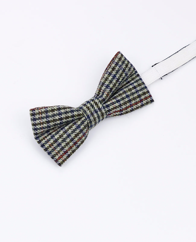 Noeud Papillon Tartan Gris n°9 Enfant en Laine | Nobert - Unipap's