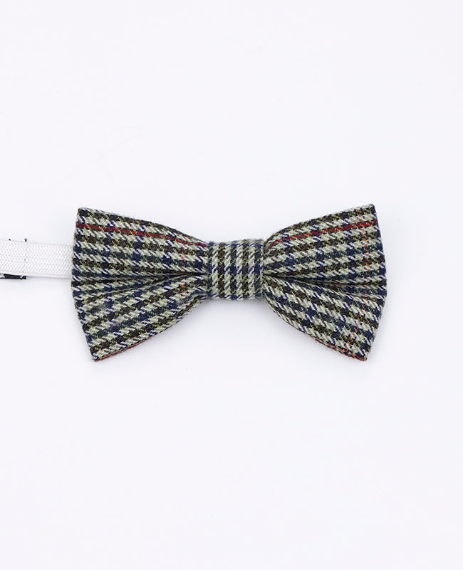 Noeud Papillon Tartan Gris n°9 Enfant en Laine | Nobert - Unipap's