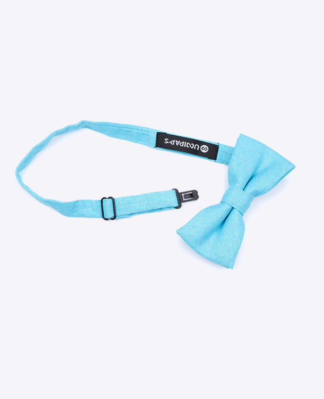 Noeud Papillon Bleu n°1 Enfant en Lin «Basile»
