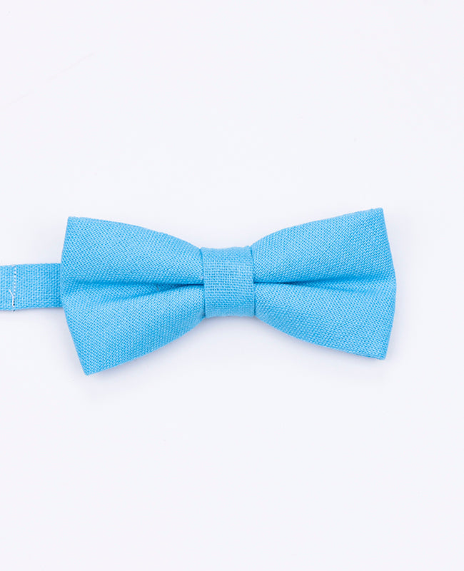 Noeud Papillon Bleu n°2 Enfant en Lin | Basile - Unipap's