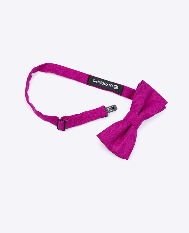 Noeud Papillon Violet n°1 Enfant en Lin | Basile - Unipap's