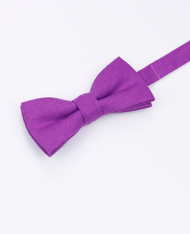 Noeud Papillon Violet n°2 Enfant en Lin | Basile - Unipap's