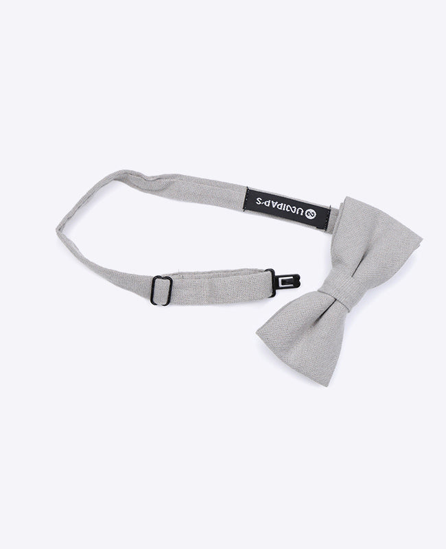 Noeud Papillon Gris n°3 Enfant en Coton «Edgard»