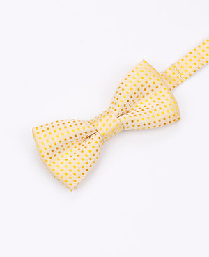 Noeud Papillon Jaune n°2 à Pois Enfant en Polyester | Louis - Unipap's