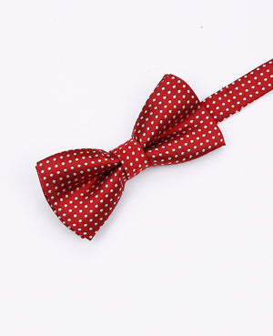 Noeud Papillon Rouge n°2 à Pois Enfant en Polyester «Louis»