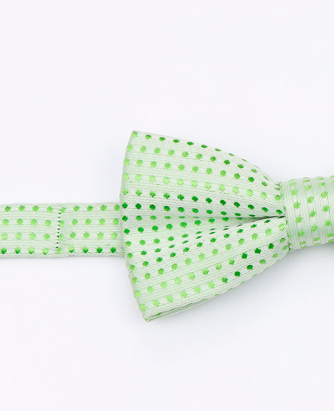 Noeud Papillon Vert n°2 à Pois Enfant en Polyester | Louis - Unipap's