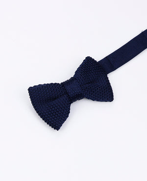 Noeud Papillon Bleu n°2 Enfant en Tricot «Léon»